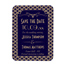 Ímã Coleção de Casamentos Art Deco Gatsby, de 1920