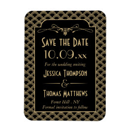 Ímã Coleção de Casamentos Art Deco Gatsby, de 1920