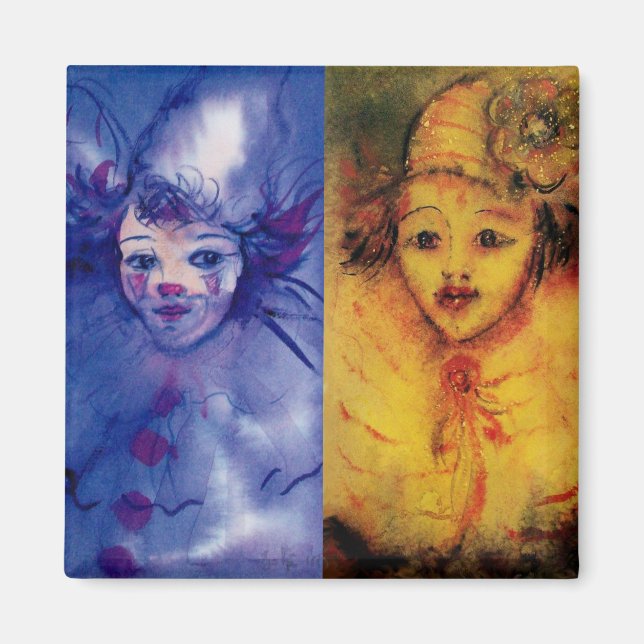 Imã COLEÇÃO DE CLOWNS/Bola de Masquearde Venetia (Frente)