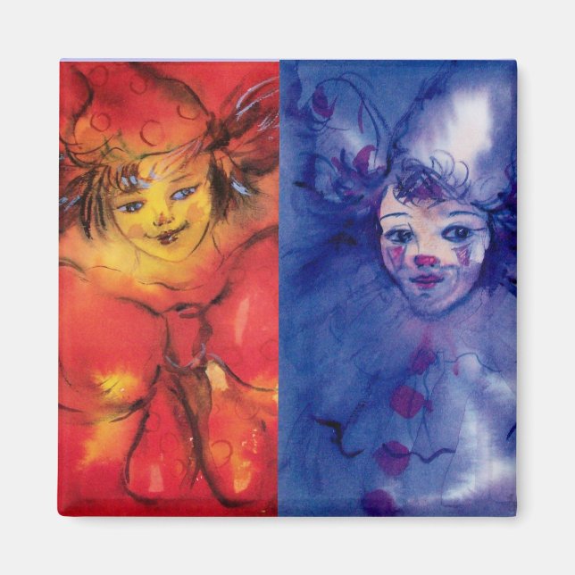 Imã COLEÇÃO DE CLOWNS/Bola de Masquearde Venetia (Frente)