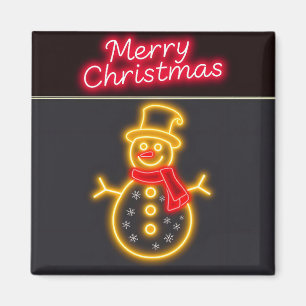 Imã Coleção de Feriados Modernos de Natal Neon