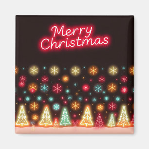 Imã Coleção de Férias de Natal Neon Trendy
