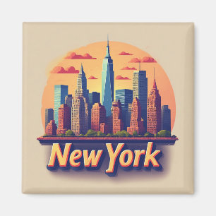 Imã Coleção de Memórias da Viagem a Nova York 🗽