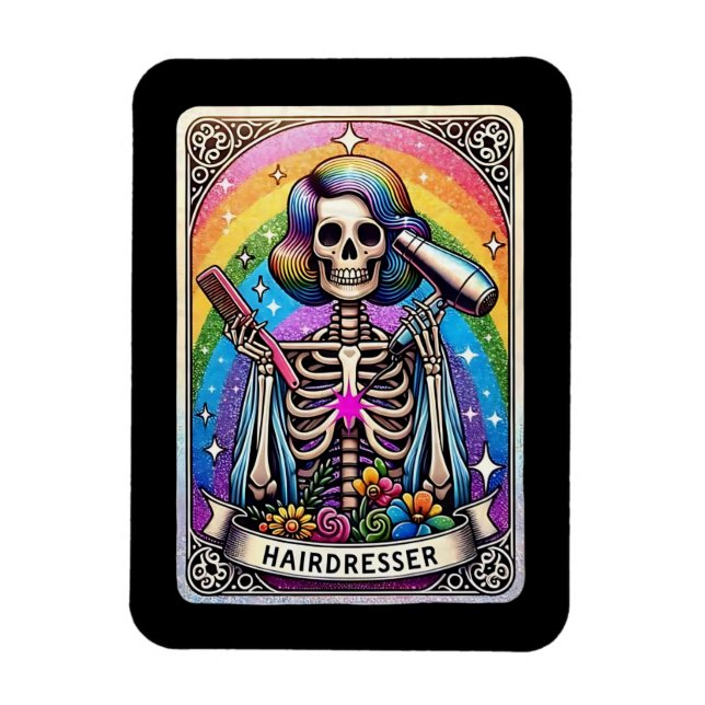 Ímã Coleção de Placas Tarot do Hairdresser (Vertical)