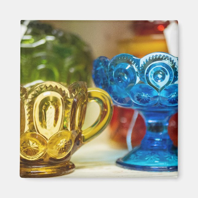 Imã Coleção de Vintage Glassware (Frente)