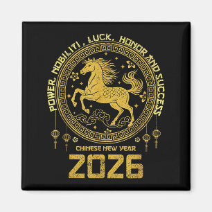 Imã Coleção do Ano Novo Lunar 2026 Zodíaco Cavalo