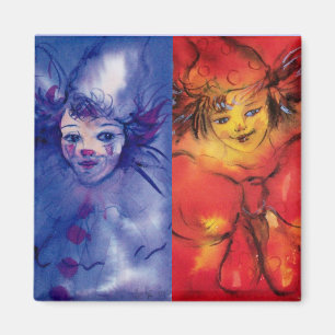 Imã COLEÇÃO dos PALHAÇOS/bola Venetian de Masqueard