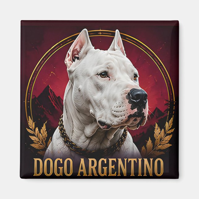 Imã Coleção Elite Coragem Dogo Argentino (Frente)