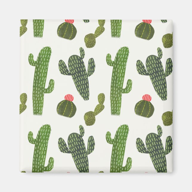 Imã Coleção Llamarama | Cute Cactus (Frente)