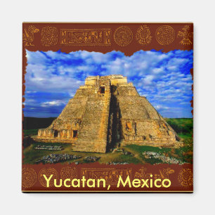 Imã Coleção maia asteca de Iucatão México do templ