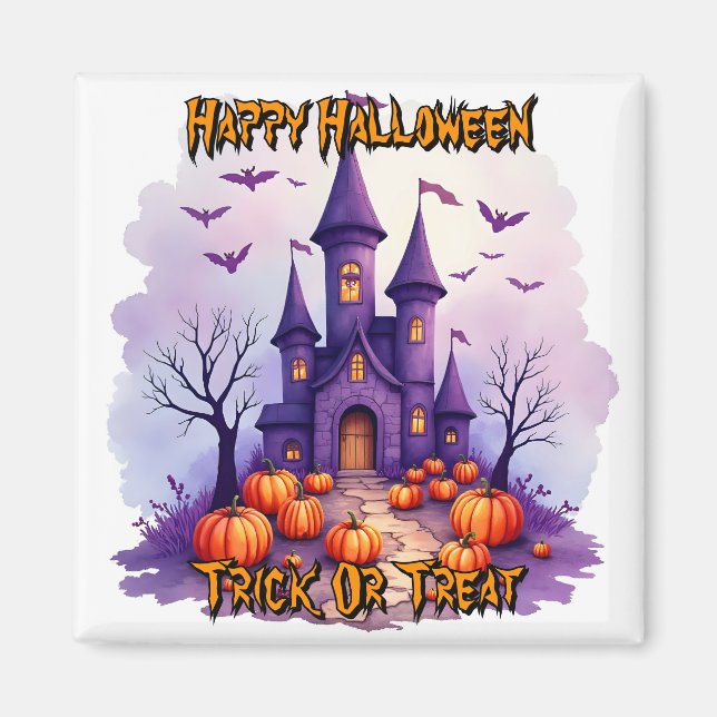 Imã Coleção Moderna de Halloween Assustadora e Fofa (Frente)