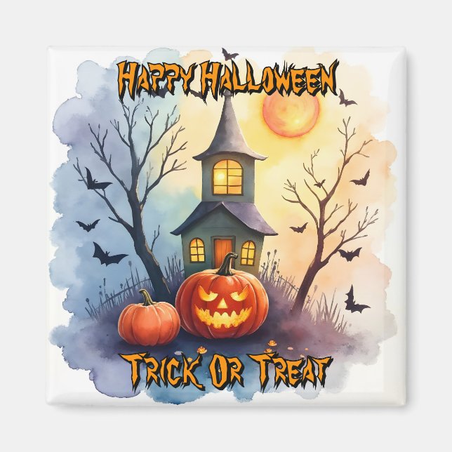 Imã Coleção Moderna de Halloween Assustadoramente Fofa (Frente)