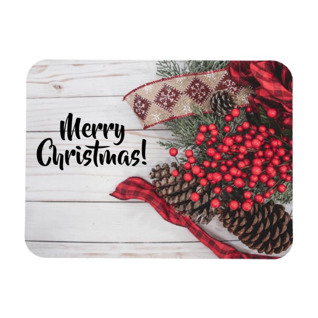 Ímã Coleção Pine & Holly (Horizontal)