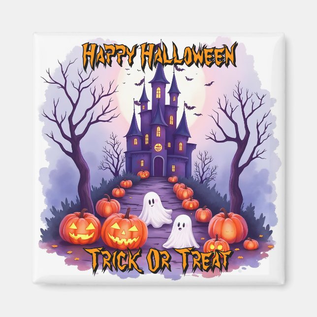 Imã Coleção Popular Assustadora e Fofa de Halloween (Frente)