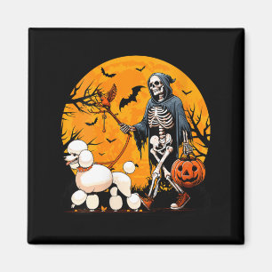 Imã Coleira de Esqueleto de Cachorro de Halloween Femi