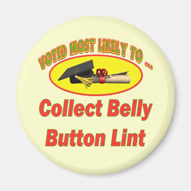 Imã Coletar Botão Belly Lint (Frente)