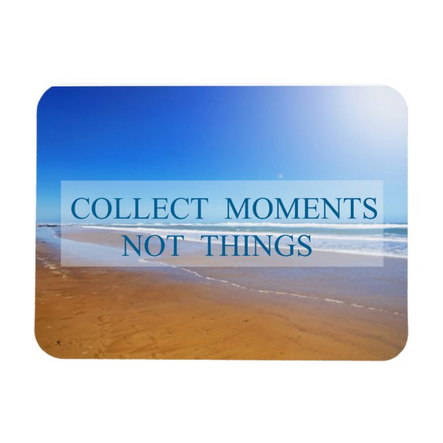 Ímã Coletar momentos não coisas (Horizontal)