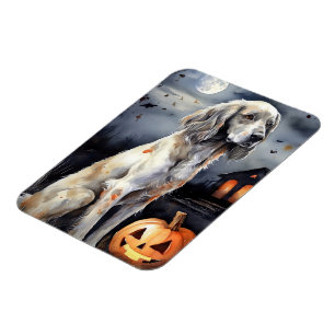 Ímã Coletor Inglês Halloween Com Pumpkins Assustado