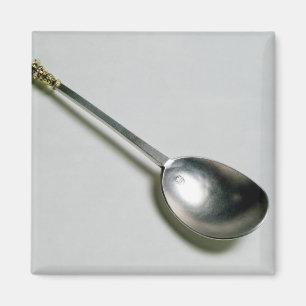 Imã Colher de prata do apóstolo com parte superior do