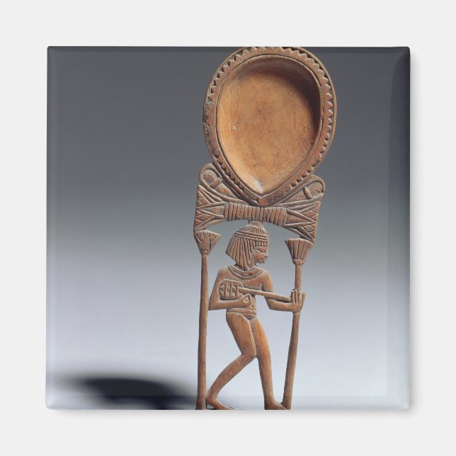 Imã Colhera plástica com uma figura lutenista, New Ki (Frente)