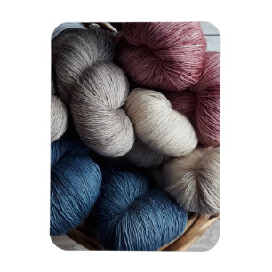 Ímã Colheres de Yarn de Artesanato no cesto