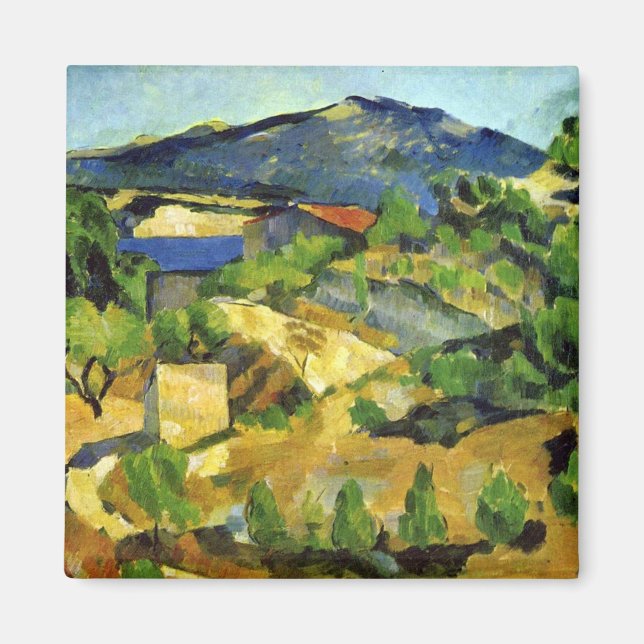 Imã Colinas na Provença Francesa - Paul Cezanne - c187 (Frente)