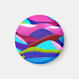 Imã Colinas oceânicas coloridas