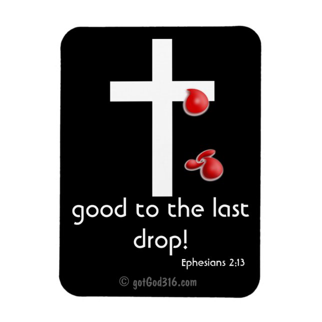Ímã Colírio gotGod316.com Cross (Vertical)