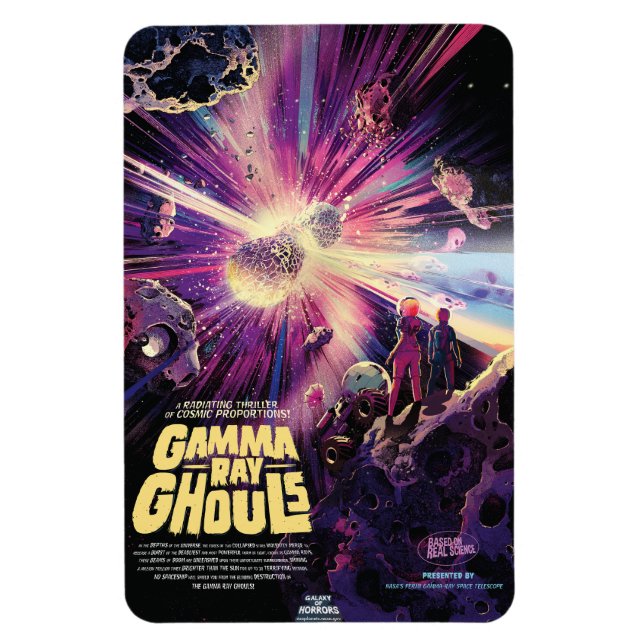 Ímã Colisão Cósmica de Kilonova Ray Burst Pulsares Gam (Vertical)