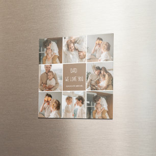 Imã Collage Photo Pai We Love You Happy Dia de os pais