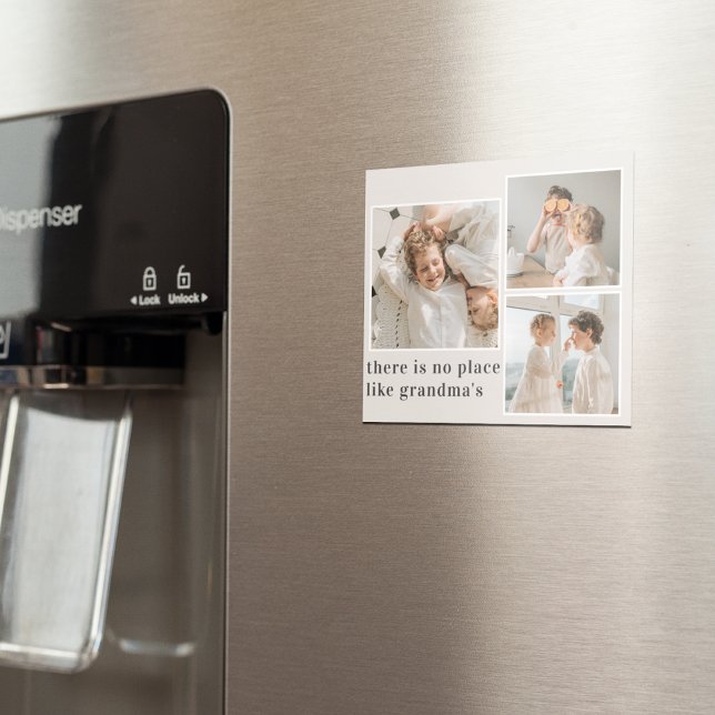 Imã Collage Photo & Quote Melhor Presente Para A Avó (Criador carregado)