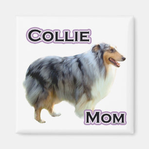 Imã Collie Mãe 4 - Magnet