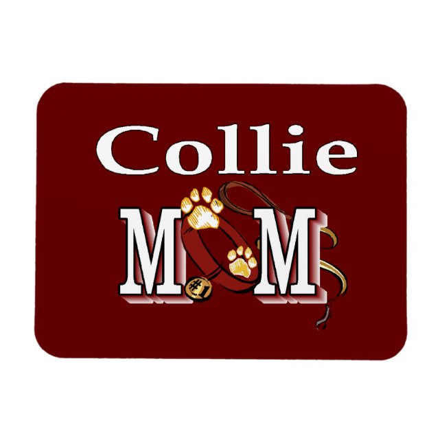 Ímã Collie Mamãe Gifts (Horizontal)