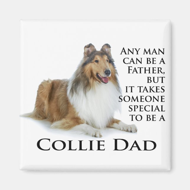 Imã Collie Pai Magnet (Frente)