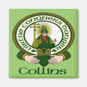 Imã Collins Clan Motto Magnet