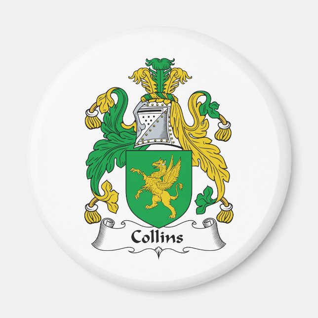 Imã Collins Family Crest (Frente)