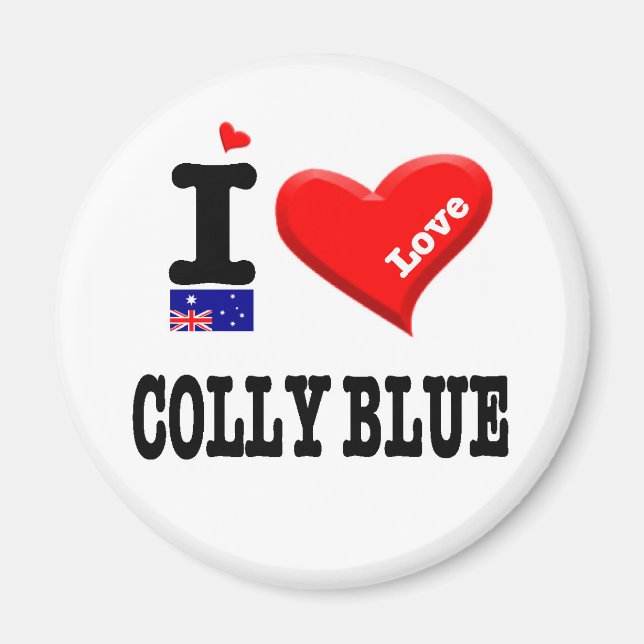 Imã COLLY BLUE - I Love (Frente)
