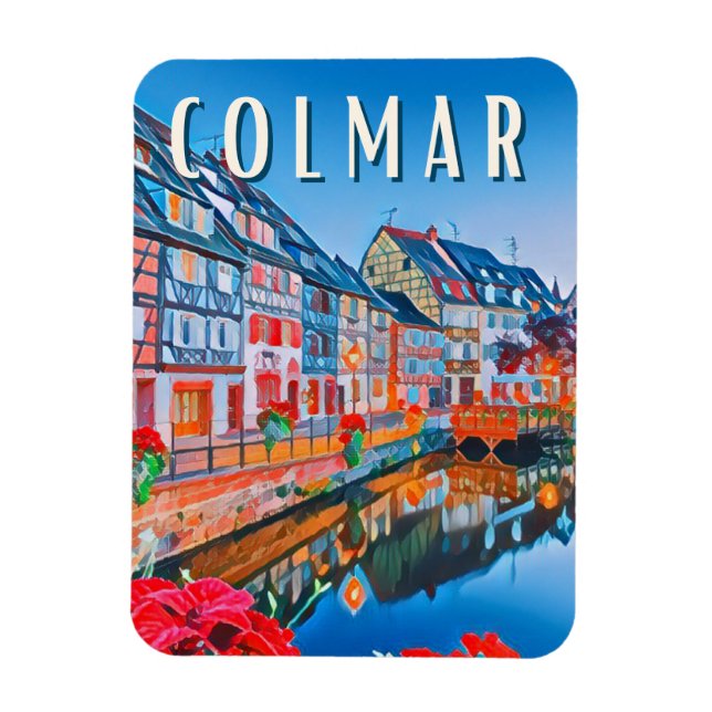 Ímã Colmar Photo Vintage (Vertical)