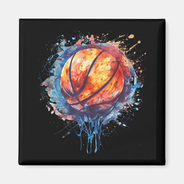 Imã Colo de basquete de Trabalho de arte de Basquete c (Frente)