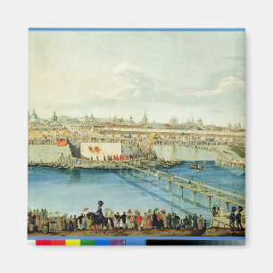 Imã Colocação da ponte de Moskvoretsky em Moscovo