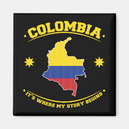 Imã Colômbia Bandeira Colombiana Orgulho do Patrimônio