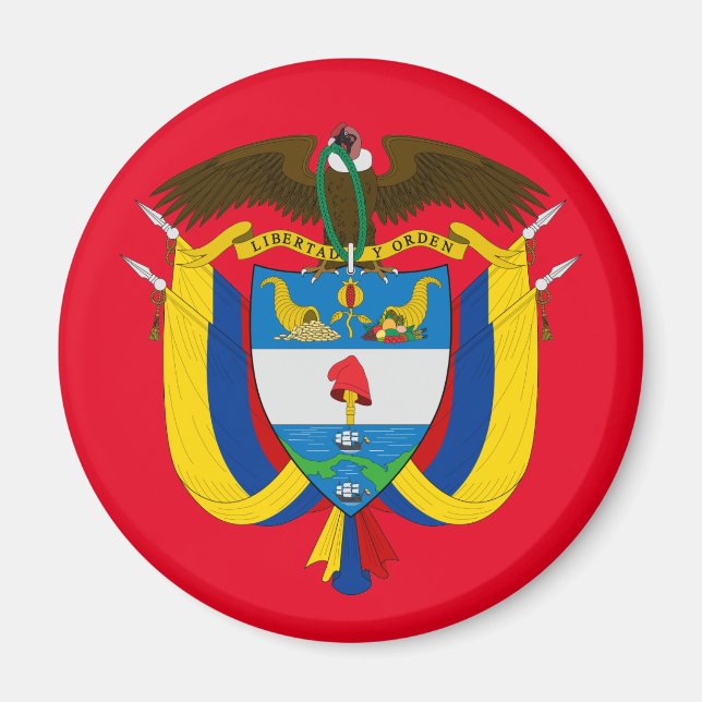 Imã colombia emblem magnet (Frente)