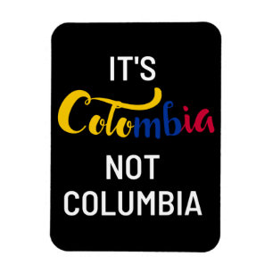 Ímã Colômbia não Columbia Engraçado Nacional