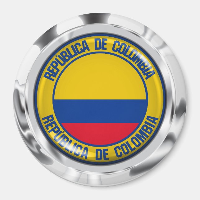 Imã Colômbia Round Emblem (Frente)