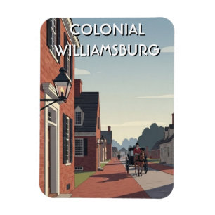 Ímã Colonial Williamsburg Souvenir da Virgínia