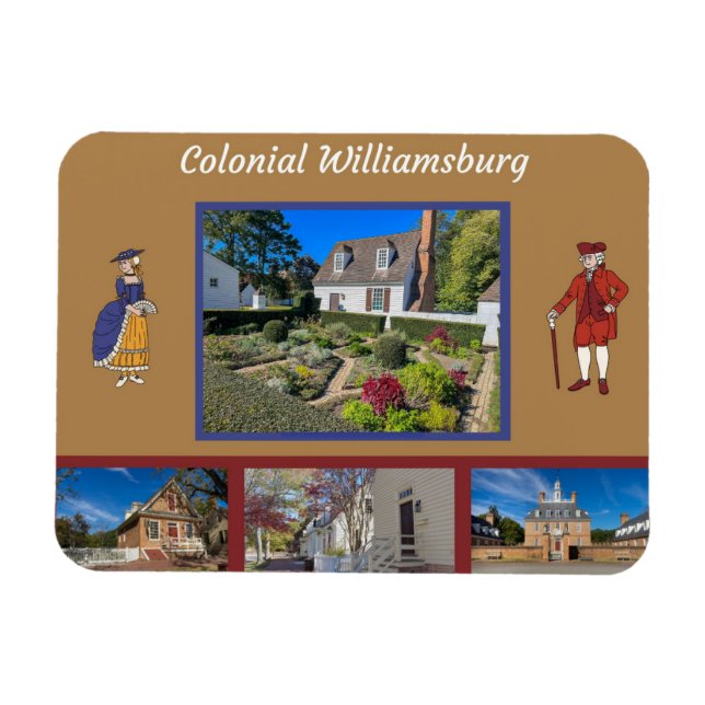 Ímã Colonial Williamsburg Virginia (Horizontal)