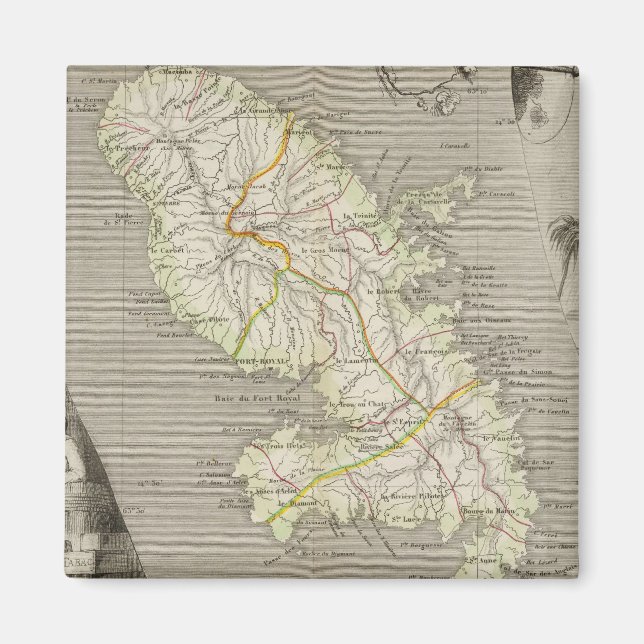 Imã Colonias Francesas Martinique (Frente)