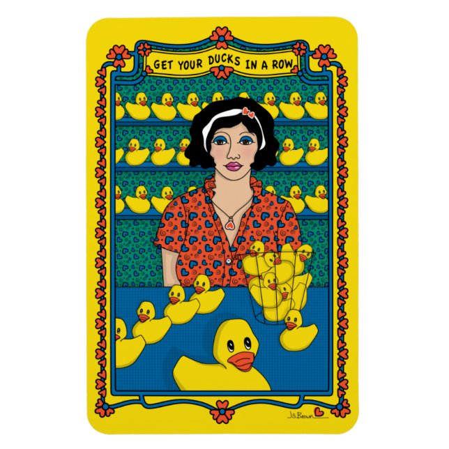 Ímã Coloque Seus Patos Em Um Magneto De Refrigerador R (Vertical)