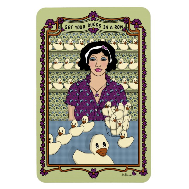 Ímã Coloque Seus Patos Em Um Magneto De Refrigerador R (Vertical)