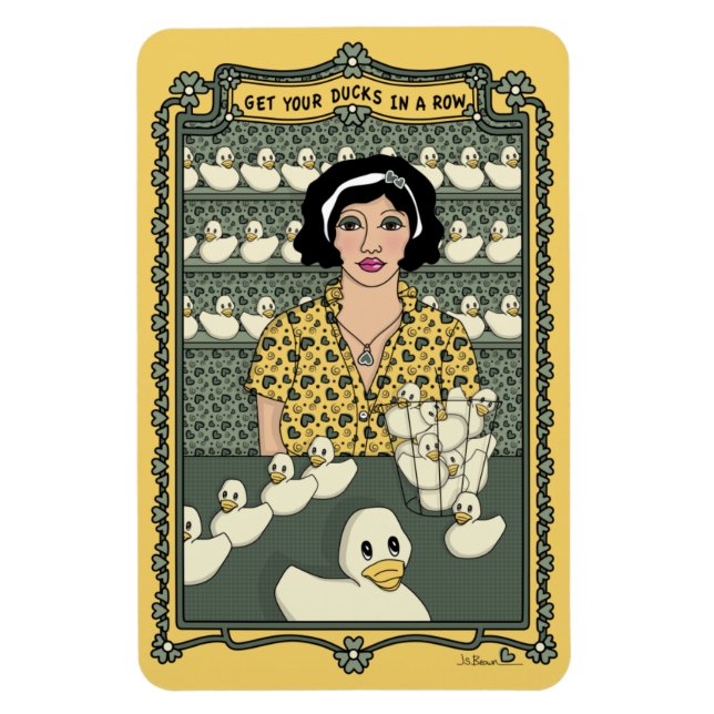 Ímã Coloque Seus Patos Em Um Magneto De Refrigerador R (Vertical)